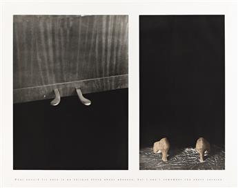 LORNA SIMPSON (1960 - ) Untitled [What Should Fit Here Is An Oblique Story...].                                                                  